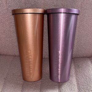 Copper and Purple Tumbler Set